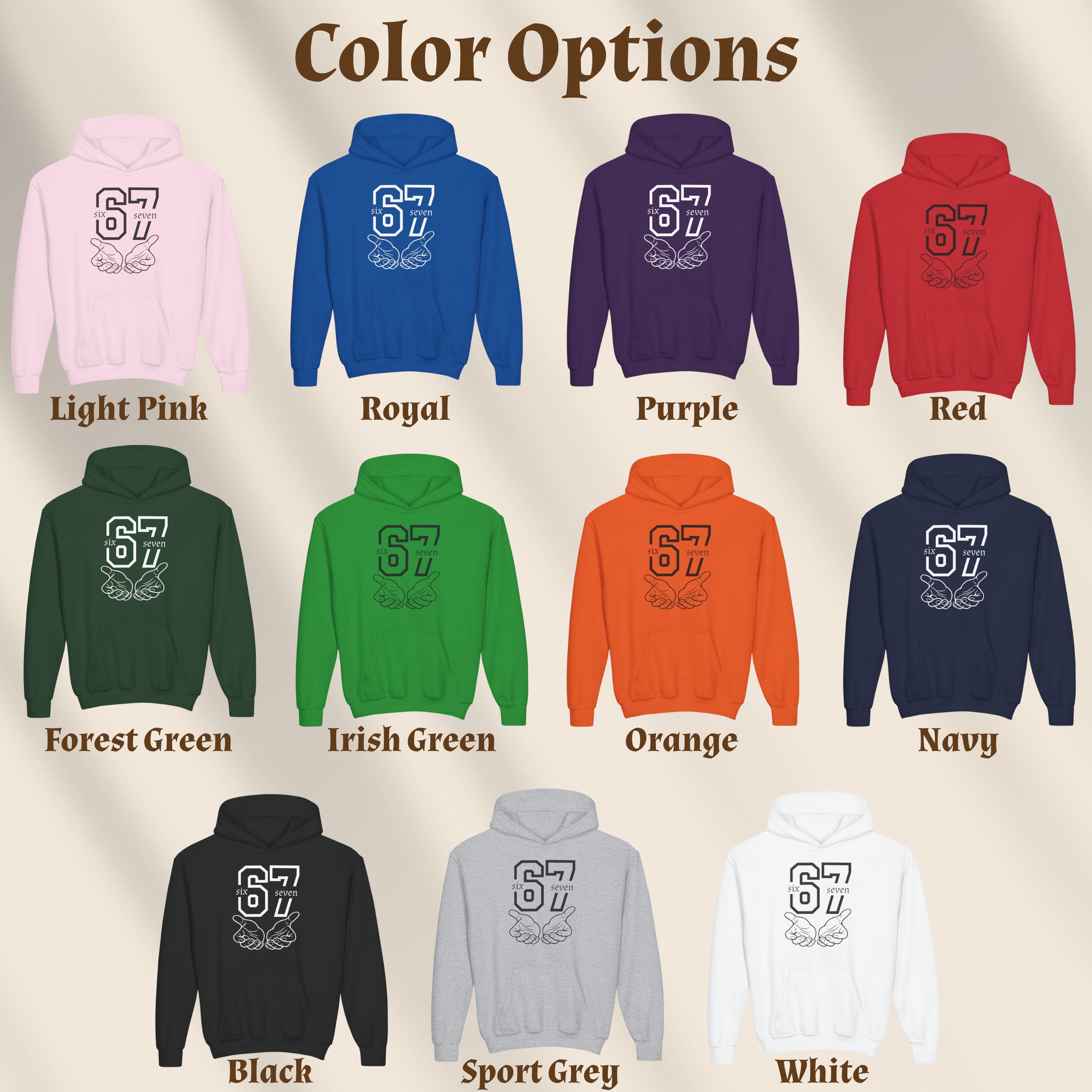 67 Jumper Hoodies Kids 6 7 Meme Gedrukt Hoodie Vintage Leuke Hooded Lange Mouw Y2k Trui Tops Kinderen Warm Winter Streetwear, roze, 9-10 jaar