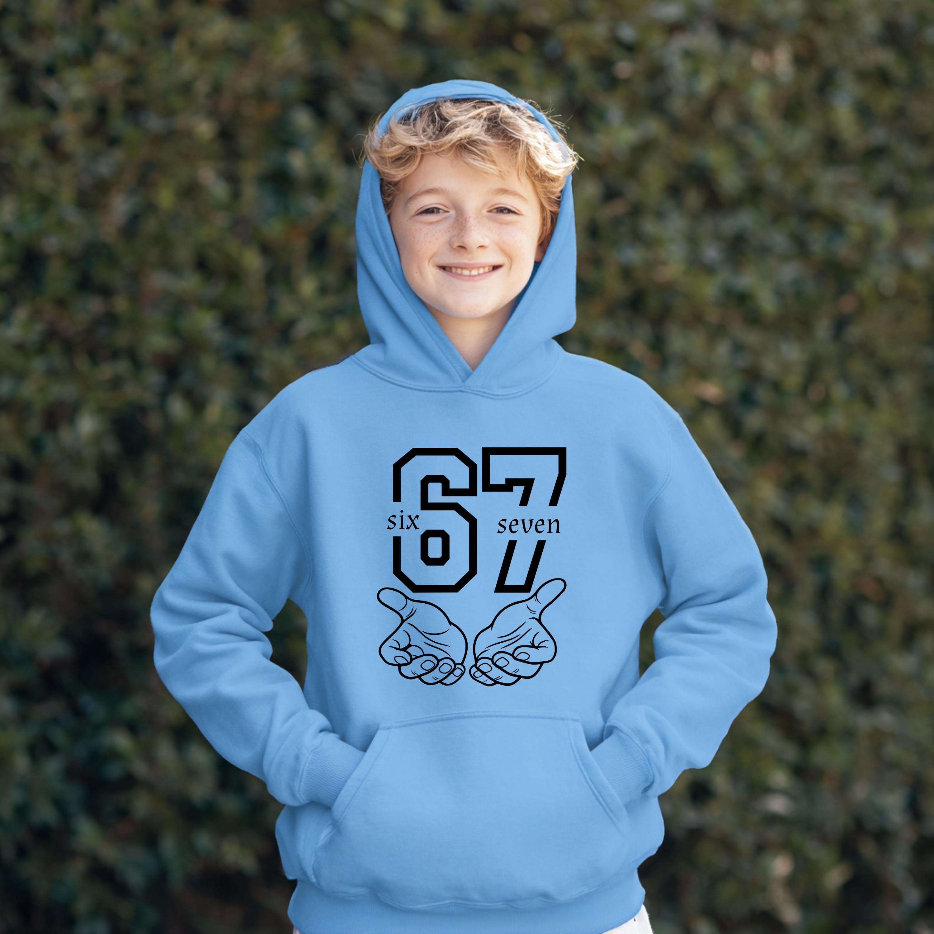 67 Jongens Hoodie Meisjes Jumper Kids Nummer Zes Zeven Hoodies 6 7 Meme