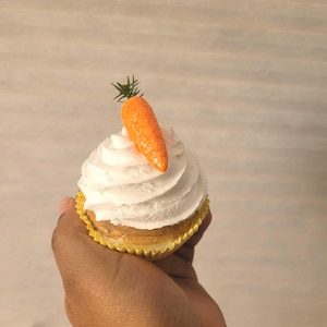 Fake Carrot Cupcake, Fake Spring Cupcake, Home Decor Cupcake