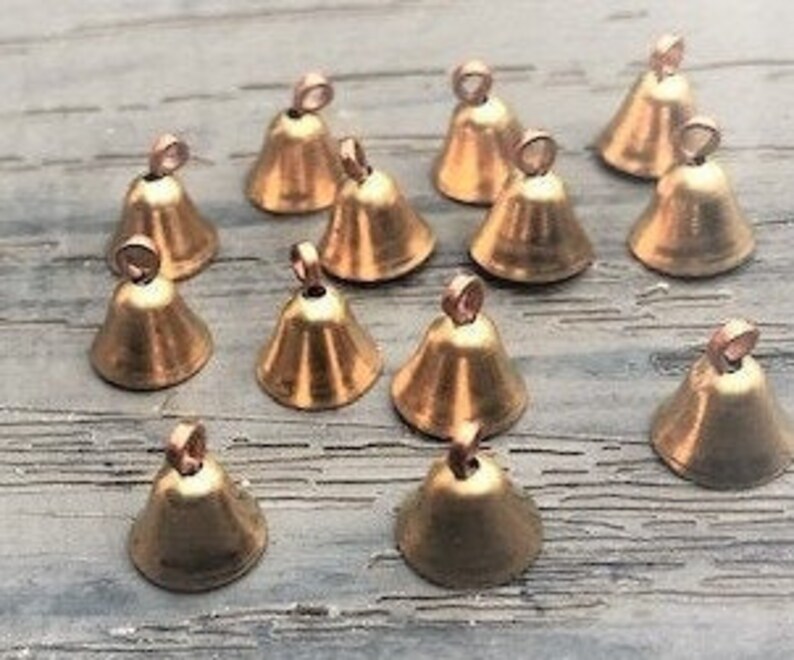 Small Solid Brass Bells Little Bells Tiny Bell Lot of 24 Etsy