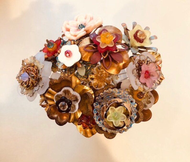 Garden Picks Flower Picks Metal & Acrylic Flower Stems on Wire Etsy