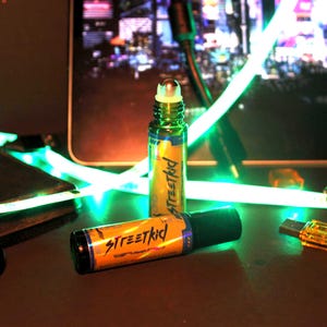 Perfume roll-on Extrait De Parfum inspirado en Cyberpunk 2077 / Fragancias con trasfondo de personajes cyberpunk