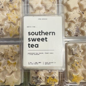 Southern Sweet Tea Soy Wax Melts | Cafe Inspired Wax Snap Bars | Tea Dessert Melts, Decorative Handmade Gift Idea for Her, Candle Gift