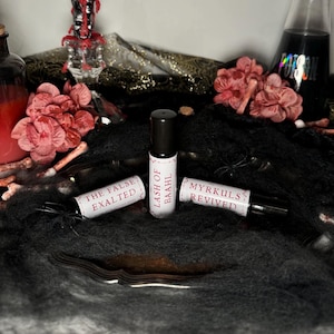 Baldur&#39;s Gate Rollerball Perfume Oil | Halloween Edition Character 10ml Roll-on | Orin the Red | Ketheric Thorm