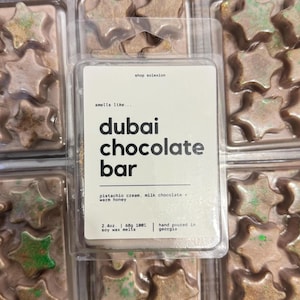 Dubai Chocolate Bar Soy Wax Melts | Pop Culture Snap Bars