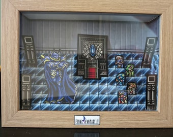 Final Fantasy IV Crystal Shadow Box 3D Diorama