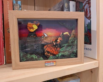 Donkey Kong Country Shadow Box 3D Diorama