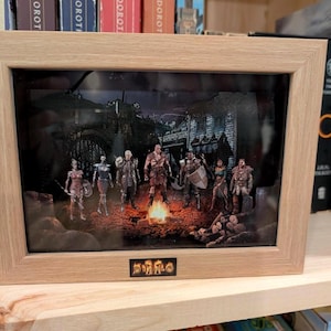 Diorama 3D de caja de sombras de Diablo II