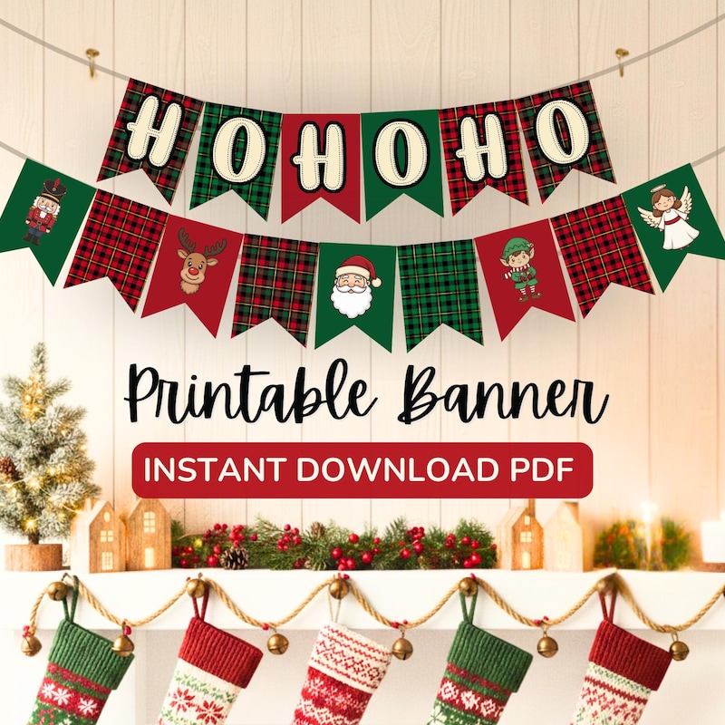 Christmas Bunting Bunting - Etsy