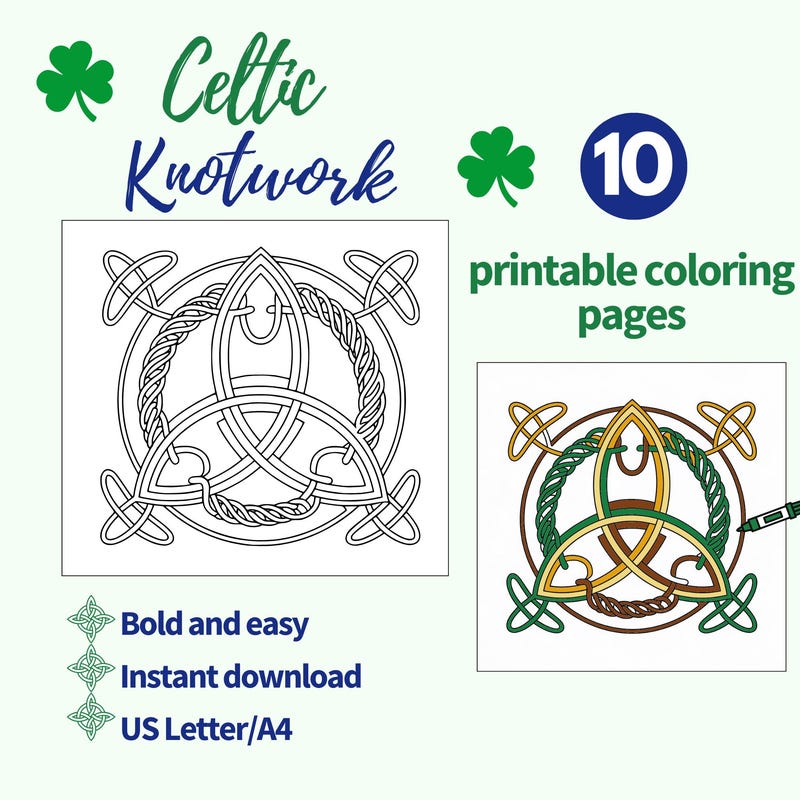 Coloring Pages Knots - Etsy
