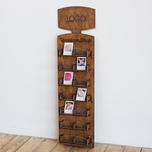 Exhibidor de calcomanías de pared, Soporte para calcomanías personalizadas, Exhibidor de tarjetas de felicitación, Estante para exhibición de postales, Soporte para tarjetas de felicitación, Estante de exhibición minorista