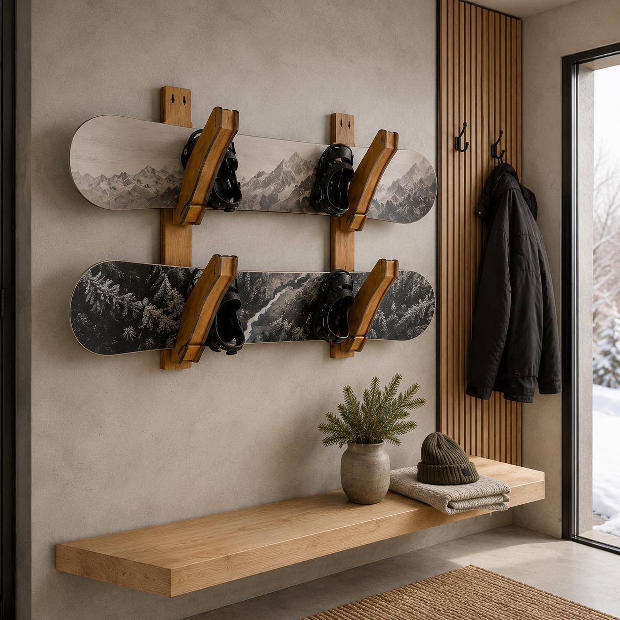 Wood ski rack - Etsy 日本