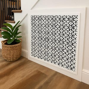 Custom vent cover wood, Decorative ceiling vent white, Vent cover for wall, Architectural vent cover, Vent cover for trach and vent