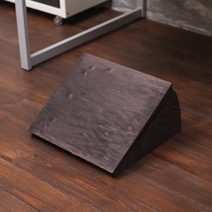 Wood foot stool, Wooden foot rest, Ergonomics footrest, Adjustable footstool ergonomic, Office footrest, Underdesk footrest