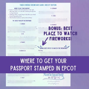 Passport Locations in Epcot | Kidcot Fun Stop | WDW Planner | World Showcase Guide | Disney Guide
