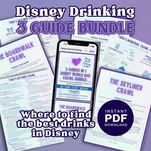 Disney Bar Crawl Guides – 3 in 1! Monorail, Skyliner & Boardwalk (No Park Ticket Needed)