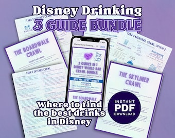 Guías de Bar Crawl de Disney: ¡3 en 1! Monorraíl, Skyliner y Paseo Marítimo (No se necesita entrada al parque)