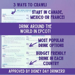 Epcot Drinking Around The World Guide: Bar Crawl Itinerary