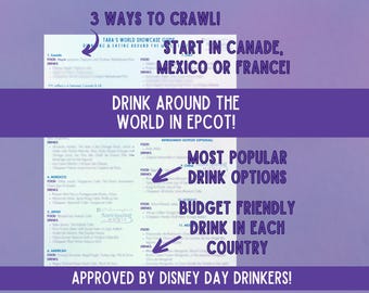 Epcot Drinking Around The World Guide: Bar Crawl Itinerary