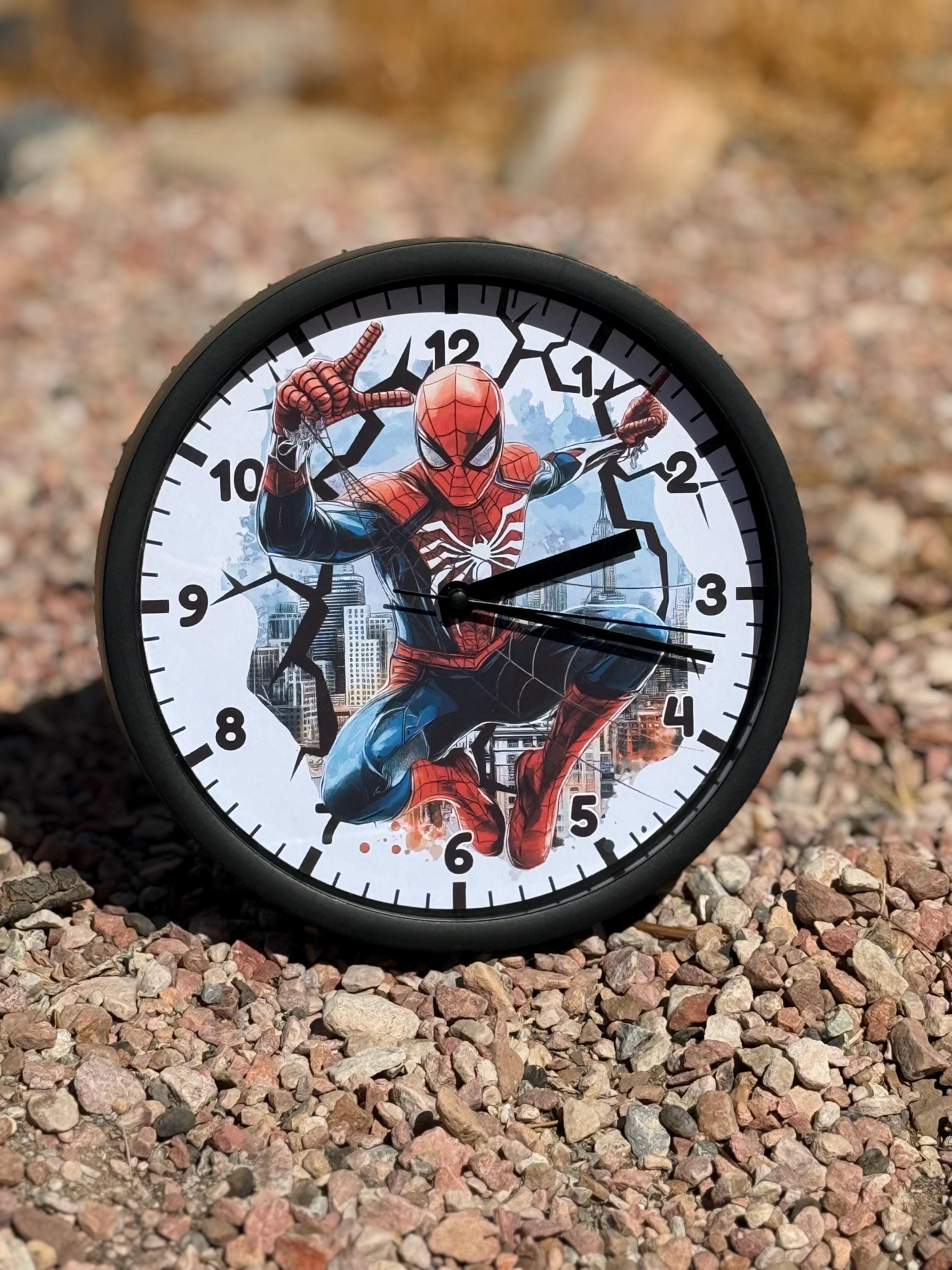 Spiderman Clock - Etsy