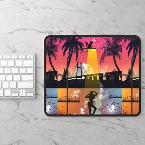 Gaming mouse pad for desk accessories for gaming decor gift idea for gamers pc aesthetic