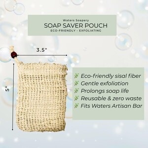 Natural Soap Saver Bag Eco Bathroom Accessory Zero Waste Shower Essential Exfoliating Scrubber Sisal Pouch Bamboo Soap Cotton Holder Linen 画像 6