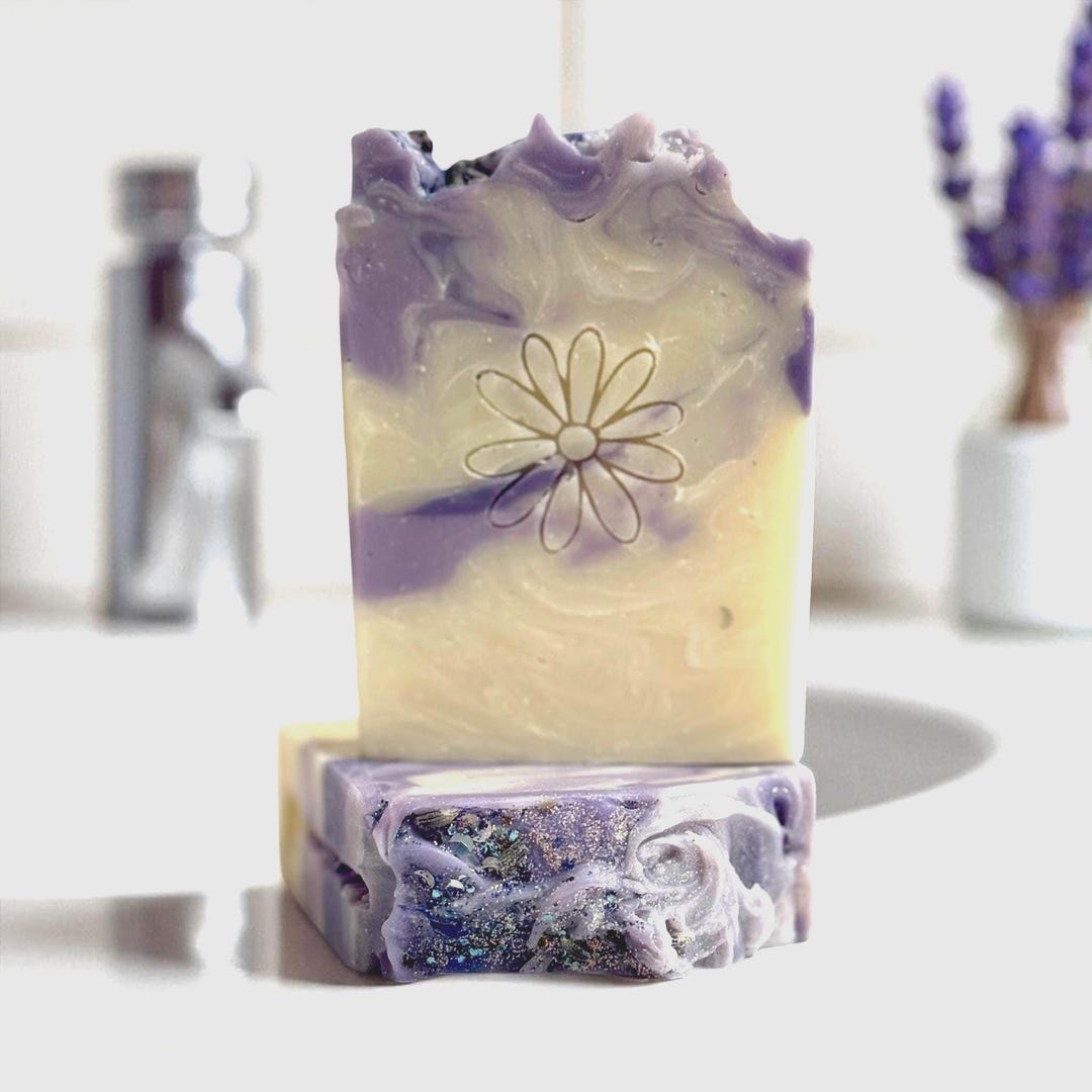 Lavender Soap Handmade Natural Bath Bar Aromatherapy Spa Gift Wedding ...
