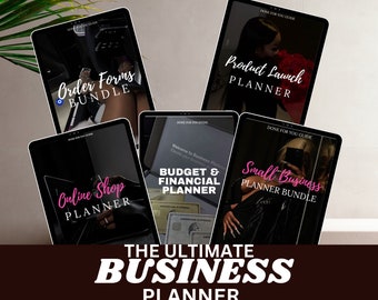 Paquete de planificador de negocios Cómo iniciar un plan de negocios Startup Planificador de pequeñas empresas Cuaderno de trabajo de negocios imprimible PDF Planificador digital de negocios