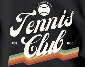 PNG de club de tenis retro, diseño de camiseta de Los Ángeles (descarga digital)