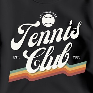 Retro Tennis Club PNG, Los Angeles T-shirt Design (Digital Download)