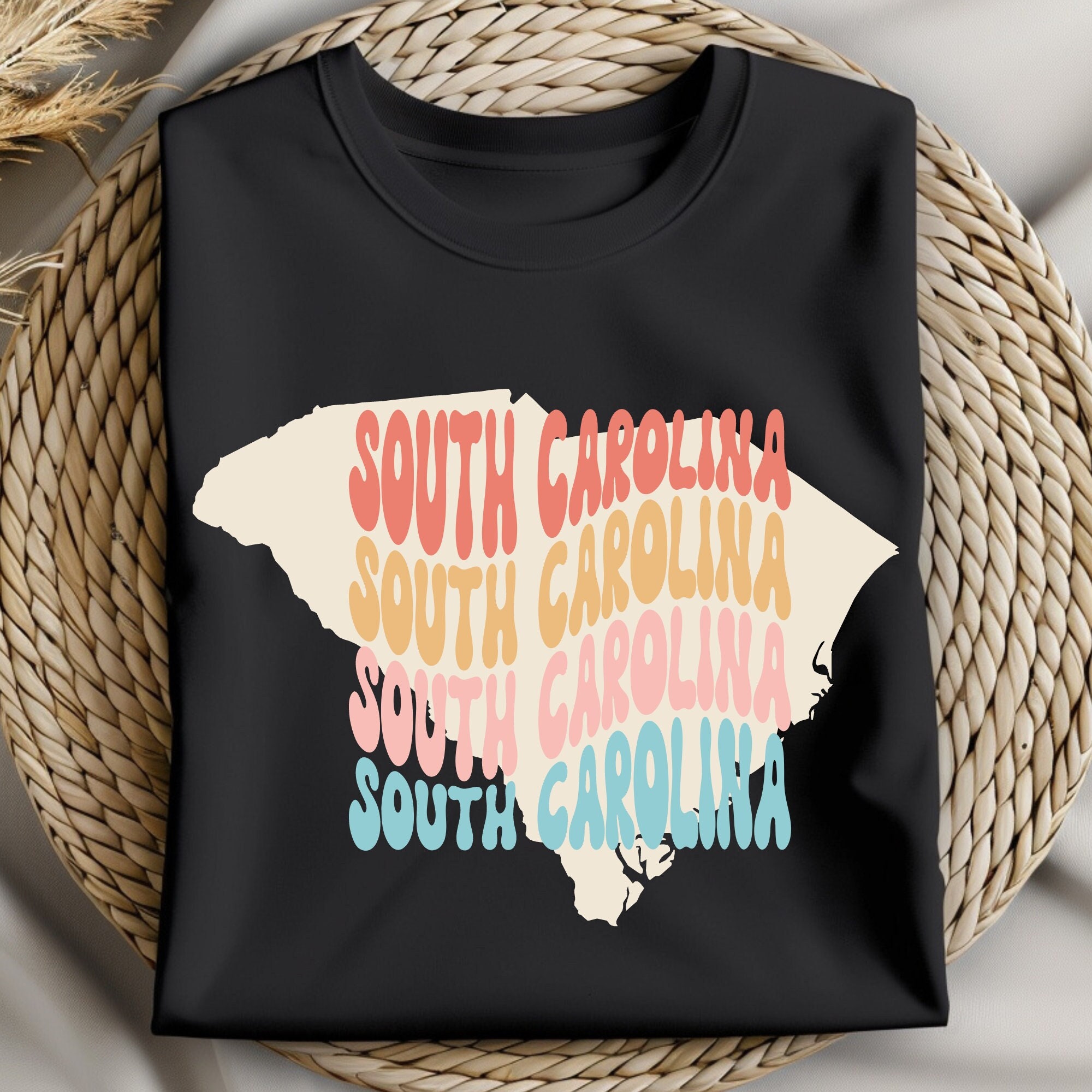 State of South Carolina PNG, South Carolina SVG, South Carolina Sublimation T-shirt Design, Coffee Cup Design, South Carolina Hat PNG