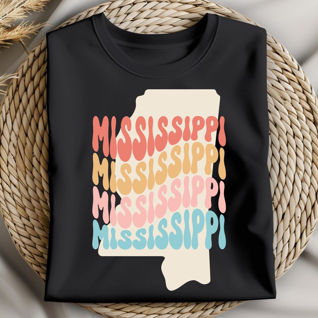 Mississippi State Outline Design, PNG SVG PDF (digital Download) - Etsy