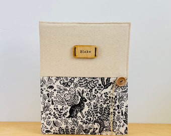 Álbum de fotos personalizado Wildwood de Rifle Paper Co., álbum de fotos de animales del bosque, regalo para recién nacido, álbum de fotos personalizado, regalo personalizado para bebé.