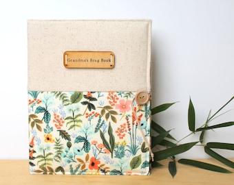 Idea de regalo para el Día de la Madre, álbum de fotos grande personalizado "Amalfi Garden" de Rifle Paper Co., personalizado, libro de fotos personalizado, regalo para abuelos.