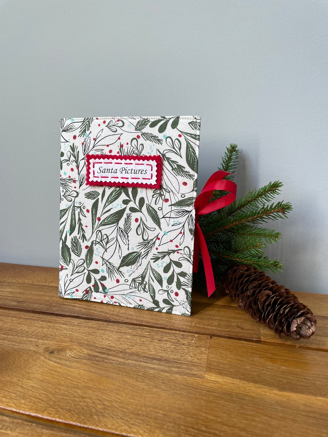 Christmas Card Book, Santa Photo Album, Personalized Christmas Book, Custom  Photo Album, Rifle Paper Co Holiday Decor, Holly Decor 