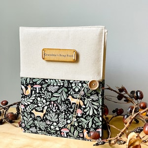 woodland forest animal personalized photo album