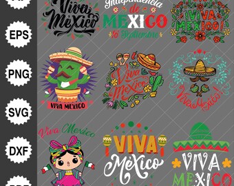SVG Pack, Viva Mexico SVG, Mexico Svg, September 16 Svg, Mexican