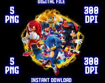 PNG The Hedgehog 3 PNG, Clipart, DTF, Design, The Hedgehog 3, Digital File, Wall, Art, Sticker, Instant Download, Transparent