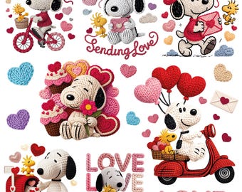 Snoopy PNG sublimatieontwerp voor Valentijnsdag, Valentijns-PNG, roze Valentijnsdag, digitale download voor Valentijnsdag