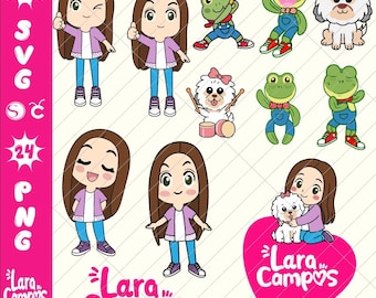 Lara Campos in SVG, PNG, Rhennéé frog, Cookie, Lara Lara, frog, Lara, Campos. Singer design, Lara Campos sublimation.