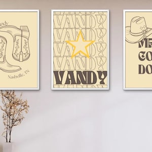 Vanderbilt University Digital Poster, College Dorm Wall Art Print