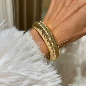 Gold Cuff Bracelet, Gold Bangles, Chunky Bracelet, Silver Cuff Bracelet, Silver Chunky Bangles,  Unique Bracelet For Women