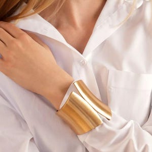 Gold Cuff Bracelet, Silver Cuff Bracelet, Gold Bangle, Chunky Bracelet, Gold Cuff Bracelet, Silver Chunky Bangle,  Dainty Bracelet For Women