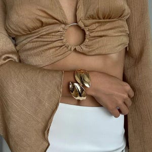 Gold Cuff Bracelet, Gold Bangles, Chunky Bracelet, Gold Cuff Bracelet, Silver Chunky Bangles, Silver Bracelet, Dainty Bracelet For Women