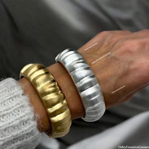 Gold Cuff Bracelet, Gold Bangles, Chunky Bracelet, Silver Cuff Bracelet, Bangles Indian, Silver Chunky Bangles,  Unique Bracelet For Women