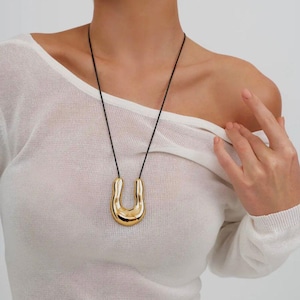 Long Necklace,  Gold Pendant, Silver Pendant Necklace, Minimalist Necklace, Boho Necklace, Dainty Pendant For Women, Gift For Her