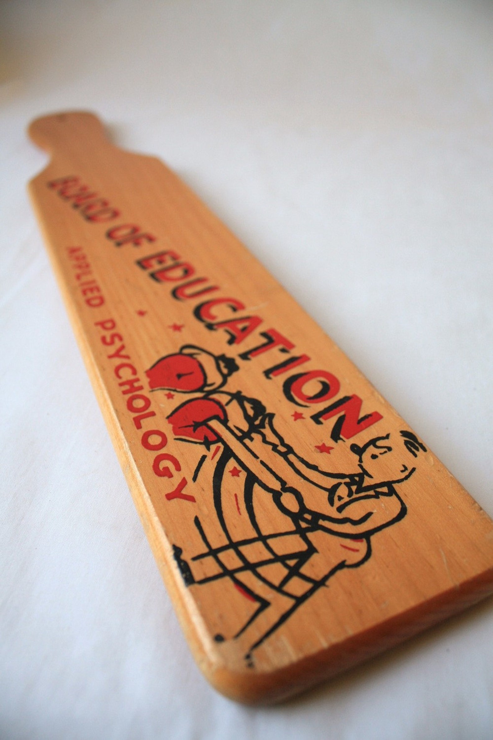Wooden Paddle Board of Education Etsy