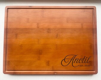 Personalized Wedding Charcuterie Board – Custom Engraved Keepsake