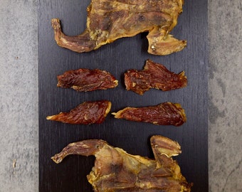 Whole Quail with Quail Meat Fillet (2 Pack). Premium dog Treats. No added preservatives. Dehydrated to perfection
