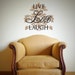 Vinyl Wall Art  - Damask - Live Laugh Love